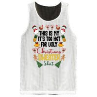 This Is My It's Too Hot For Ugly Christmas Sweater Mesh Reversible Basketball Jersey Tank