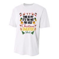 This Is My It's Too Hot For Ugly Christmas Sweater Youth Performance Sprint T-Shirt