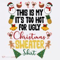 This Is My It's Too Hot For Ugly Christmas Sweater Wool Snapback Cap