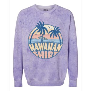 This Is My Hawaiian Tropical Luau Costume Party Hawaii Colorblast Crewneck Sweatshirt