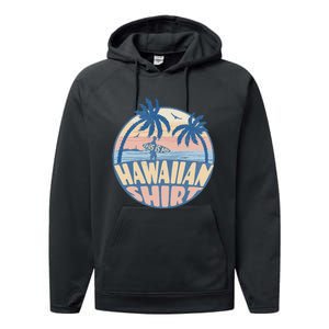 This Is My Hawaiian Tropical Luau Costume Party Hawaii Performance Fleece Hoodie