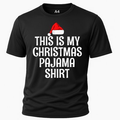 This Is My Christmas Pajama Shirt Funny Christmas Shirt Cooling Performance Crew T-Shirt