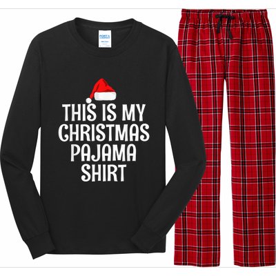 This Is My Christmas Pajama Shirt Funny Christmas Shirt Long Sleeve Pajama Set