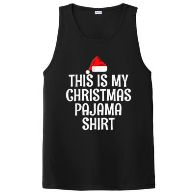 This Is My Christmas Pajama Shirt Funny Christmas Shirt PosiCharge Competitor Tank