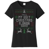 This is My Ugly Christmas Florida Sweater Funny Xmas Gifts Women's T-Shirt