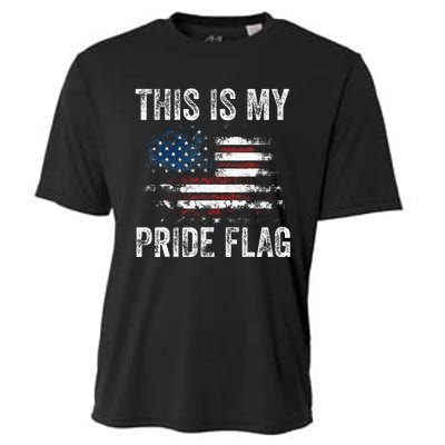 This Is My Pride Flag USA American 4th Of July Patriotic Cooling Performance Crew T-Shirt