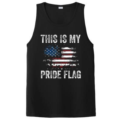 This Is My Pride Flag USA American 4th Of July Patriotic PosiCharge Competitor Tank