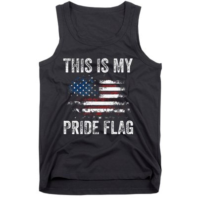 This Is My Pride Flag USA American 4th Of July Patriotic Tank Top