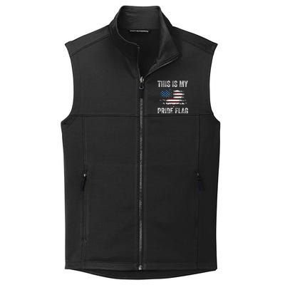 This Is My Pride Flag USA American 4th Of July Patriotic Collective Smooth Fleece Vest