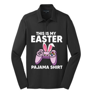 This Is My Easter Pajama Tee Game Control Graphic Gaming Cool Gift Silk Touch Performance Long Sleeve Polo