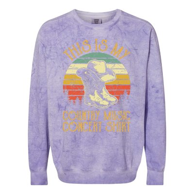 This Is My Country Music Concer Southern Western Colorblast Crewneck Sweatshirt