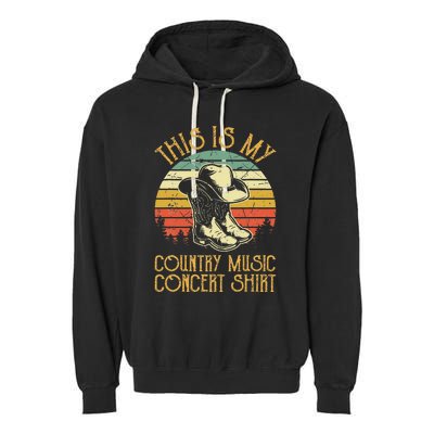 This Is My Country Music Concer Southern Western Garment-Dyed Fleece Hoodie