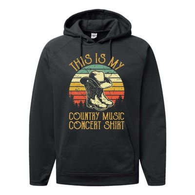 This Is My Country Music Concer Southern Western Performance Fleece Hoodie