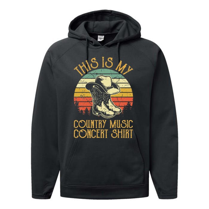 This Is My Country Music Concer Southern Western Performance Fleece Hoodie