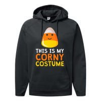 This Is My Corny Costume Funny Candy Corn Halloween Performance Fleece Hoodie