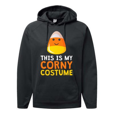 This Is My Corny Costume Funny Candy Corn Halloween Performance Fleece Hoodie