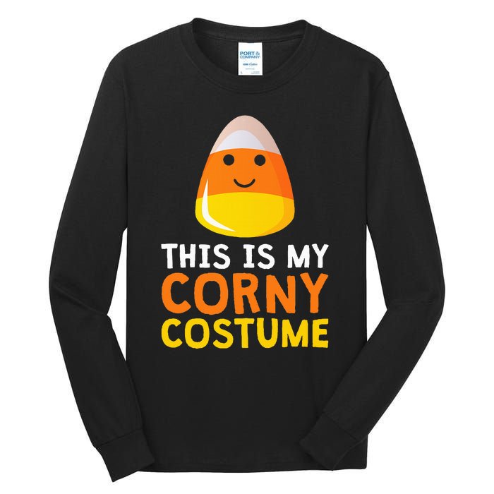 This Is My Corny Costume Funny Candy Corn Halloween Tall Long Sleeve T-Shirt