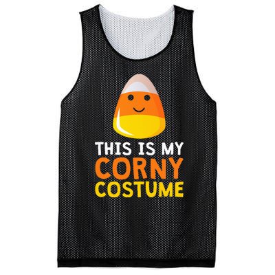 This Is My Corny Costume Funny Candy Corn Halloween Mesh Reversible Basketball Jersey Tank