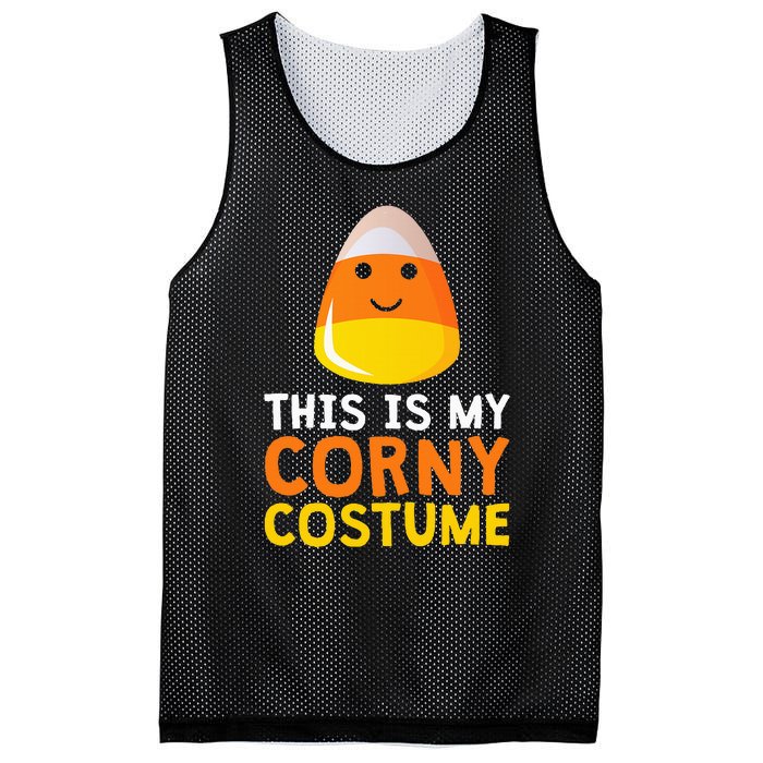 This Is My Corny Costume Funny Candy Corn Halloween Mesh Reversible Basketball Jersey Tank