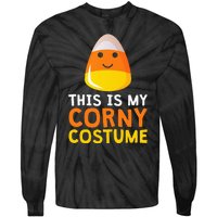 This Is My Corny Costume Funny Candy Corn Halloween Tie-Dye Long Sleeve Shirt