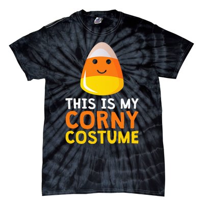 This Is My Corny Costume Funny Candy Corn Halloween Tie-Dye T-Shirt