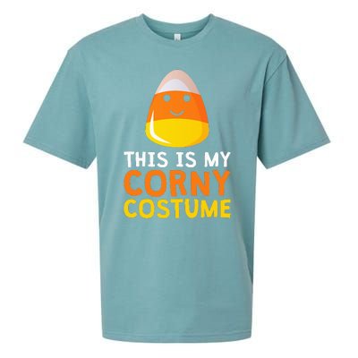 This Is My Corny Costume Funny Candy Corn Halloween Sueded Cloud Jersey T-Shirt