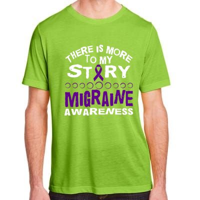 There Is More To My Story Migraine Ribbon Awareness Design Funny Gift Adult ChromaSoft Performance T-Shirt