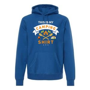 This Is My Camping Funny Camper Premium Hoodie