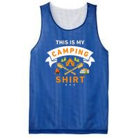 This Is My Camping Funny Camper Mesh Reversible Basketball Jersey Tank