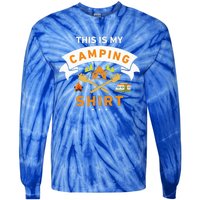 This Is My Camping Funny Camper Tie-Dye Long Sleeve Shirt