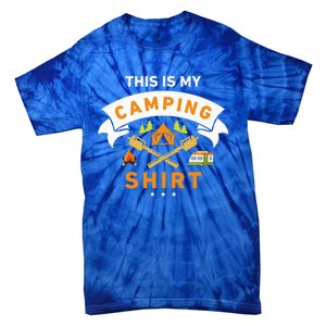 This Is My Camping Funny Camper Tie-Dye T-Shirt