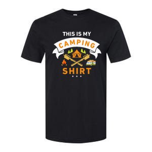 This Is My Camping Funny Camper Softstyle CVC T-Shirt