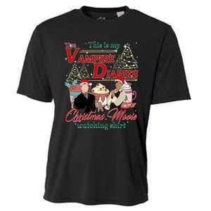 This Is My The Vampire Christmas Movie Watching Stefan And Damon Salv Cooling Performance Crew T-Shirt