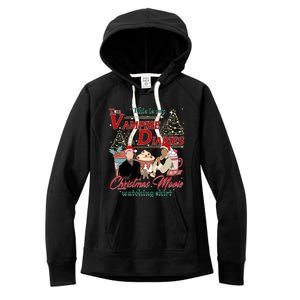 This Is My The Vampire Christmas Movie Watching Stefan And Damon Salv Women's Fleece Hoodie