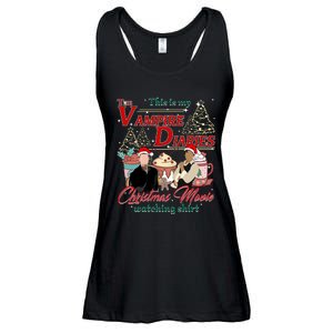 This Is My The Vampire Christmas Movie Watching Stefan And Damon Salv Ladies Essential Flowy Tank