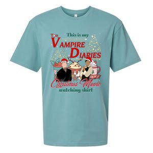 This Is My The Vampire Christmas Movie Watching Stefan And Damon Salv Sueded Cloud Jersey T-Shirt