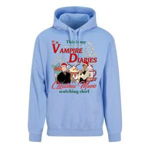 This Is My The Vampire Christmas Movie Watching Stefan And Damon Salv Unisex Surf Hoodie