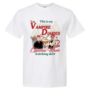 This Is My The Vampire Christmas Movie Watching Stefan And Damon Salv Garment-Dyed Heavyweight T-Shirt