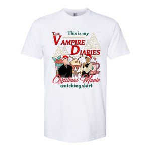 This Is My The Vampire Christmas Movie Watching Stefan And Damon Salv Softstyle CVC T-Shirt