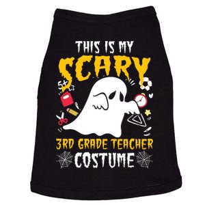 This Is My Scary Third Grade Costume Teacher Halloween Doggie Tank