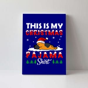 This Is My Christmas Pajama Ger Shepherd Dog Funny Xmas Cute Gift Canvas