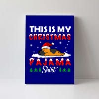 This Is My Christmas Pajama Ger Shepherd Dog Funny Xmas Cute Gift Canvas