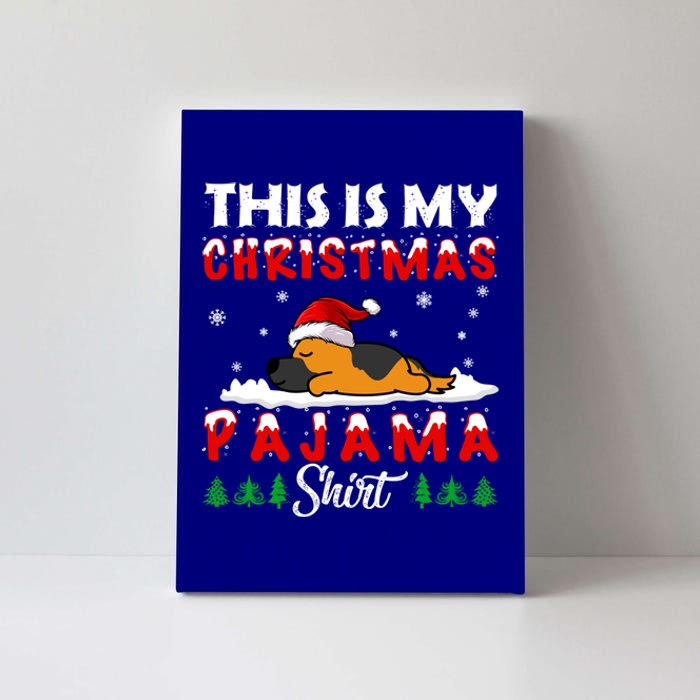 This Is My Christmas Pajama Ger Shepherd Dog Funny Xmas Cute Gift Canvas