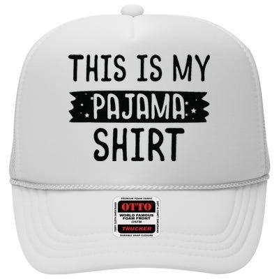 This Is My Pajama PJ Top Teen Bedtime Kids High Crown Mesh Back Trucker Hat