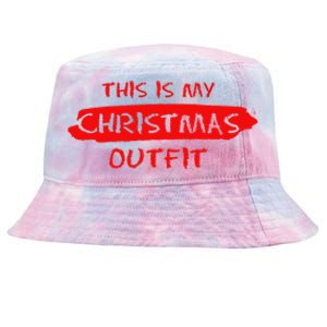 This Is My Christmas Outfit New Year Christmas Tree Gift Great Gift Tie-Dyed Bucket Hat