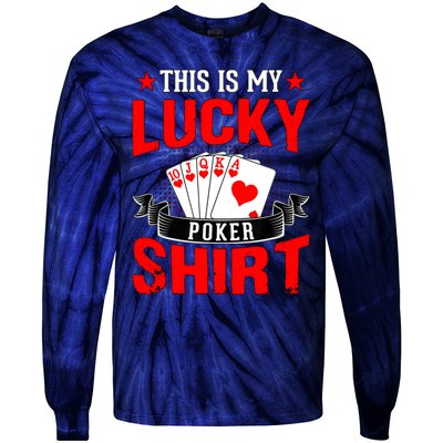 This is My Lucky Poker - Royal Flush Tie-Dye Long Sleeve Shirt