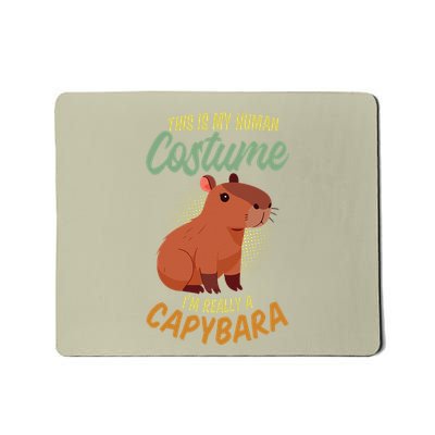 This Is My Human IM Really A Capybara Mousepad