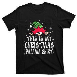 This Is My Christmas Pajama Funny Christmas Elf T-Shirt