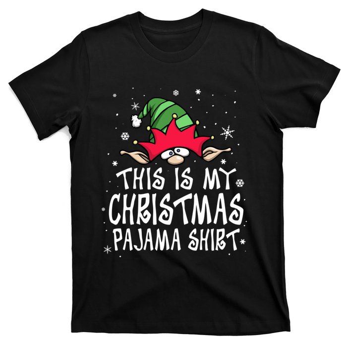 This Is My Christmas Pajama Funny Christmas Elf T-Shirt