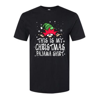 This Is My Christmas Pajama Funny Christmas Elf Softstyle CVC T-Shirt